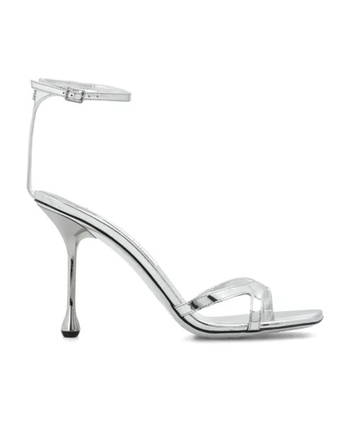 Босоножки Ixia на каблуке Jimmy Choo, серый