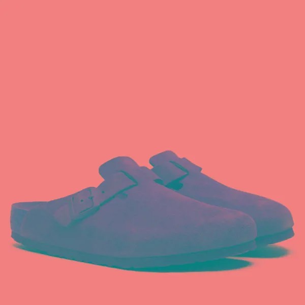 Шлепанцы мужские Birkenstock Boston Suede бежевые 46 EU
