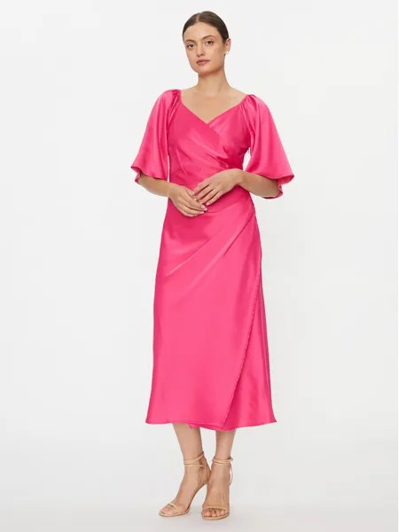 Коктейльное платье стандартного кроя Yas, розовый