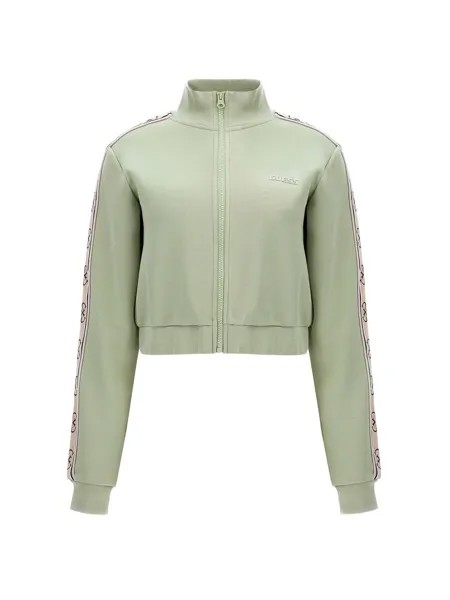 Худи на молнии Guess, зеленый