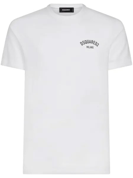 Dsquared2 logo-print cotton T-shirt, белый
