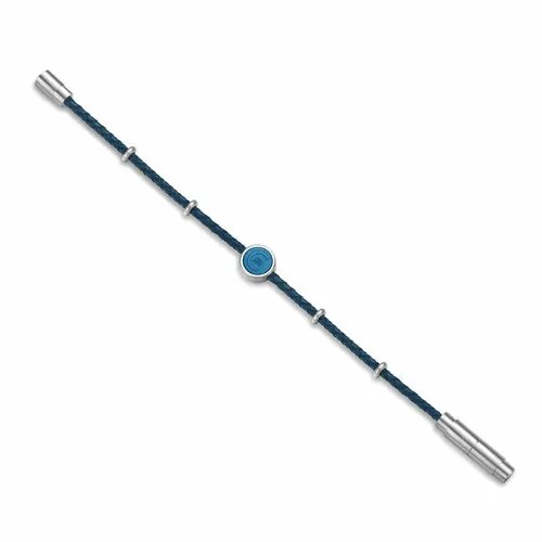 Плетеный браслет Cerruti 1881 MONEDA, 1 шт., размер 21 см, размер L, синий