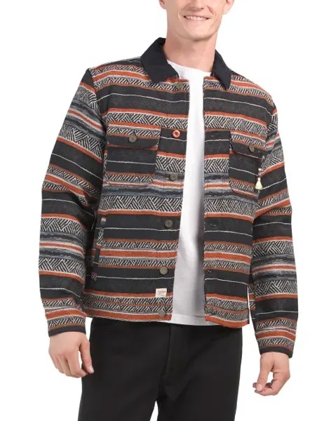 Жаккардовая куртка из смеси хлопка Scotch & Soda, цвет Multi Stripe