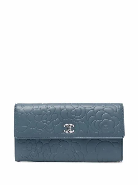 Chanel Pre-Owned кошелек Camélia 2012-го года с логотипом CC
