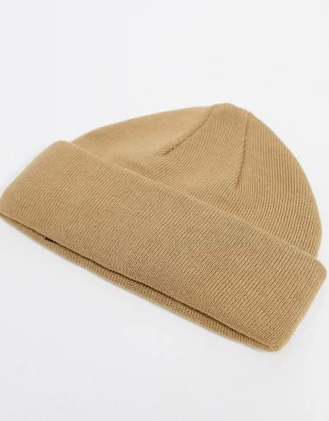 Светло-коричневая шапка-бини ASOS DESIGN-Коричневый
