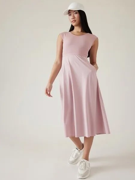 ATHLETA Ryder Платье XS X-Small | Дымчато-лиловый #988525 НОВИНКА