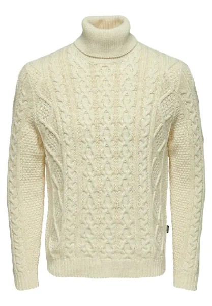 Свитер РИГГЕ Only & Sons, кремовый
