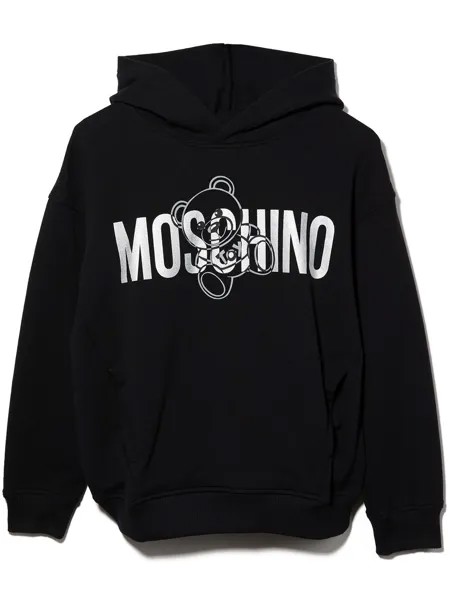 Moschino Kids худи Teddy Bear с логотипом