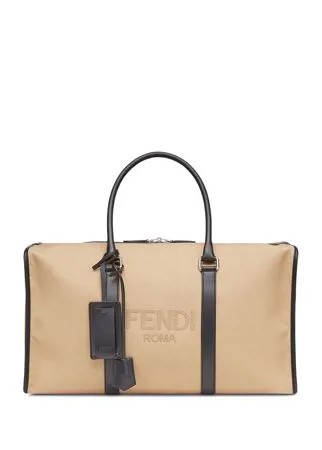 Fendi дорожная сумка с логотипом