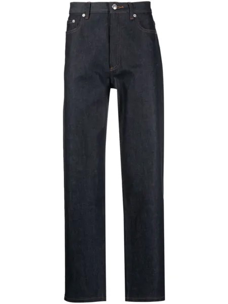 A.P.C. прямые джинсы средней посадки, синий