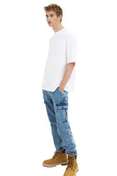 Футболка – белая – стандартного кроя Tom Tailor Denim, белый