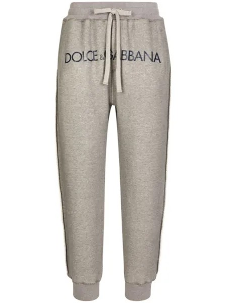 Dolce & Gabbana спортивные брюки с логотипом, серый