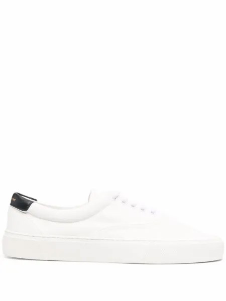 Saint Laurent кеды с логотипом, белый