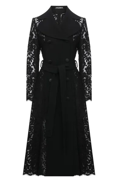 Пальто из хлопка и шерсти Dolce & Gabbana