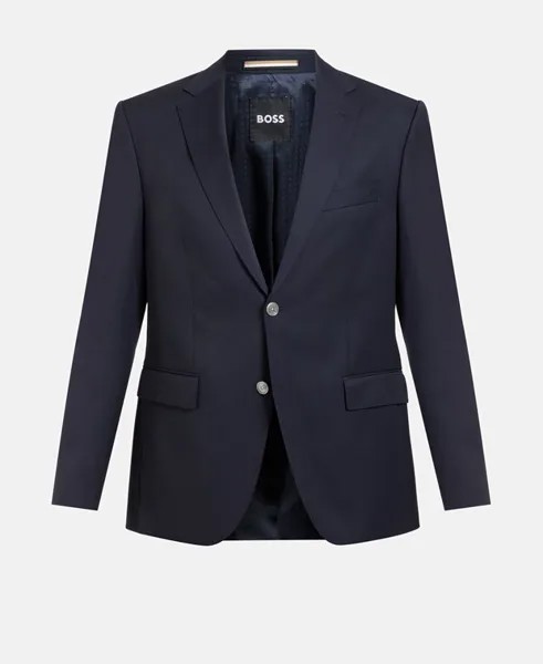 Шерстяной пиджак Boss Black, темно-синий