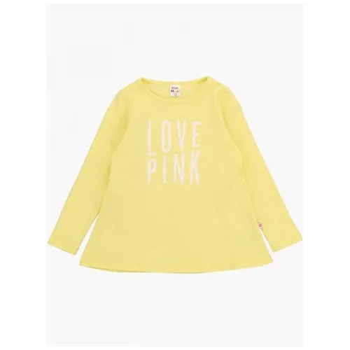 Лонгслив Mini Maxi,  для девочек, хлопок, размер 86, желтый