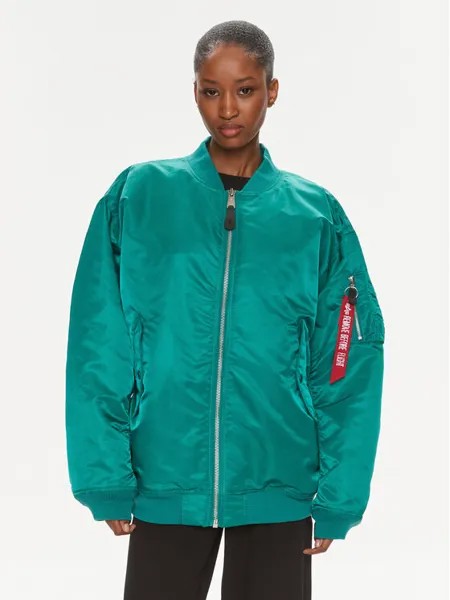 Бомбер стандартного кроя Alpha Industries, зеленый