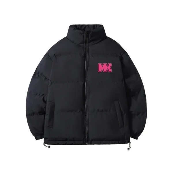 Стеганая куртка унисекс M&X Medx, Абрикосовый хлопок + черный свитер