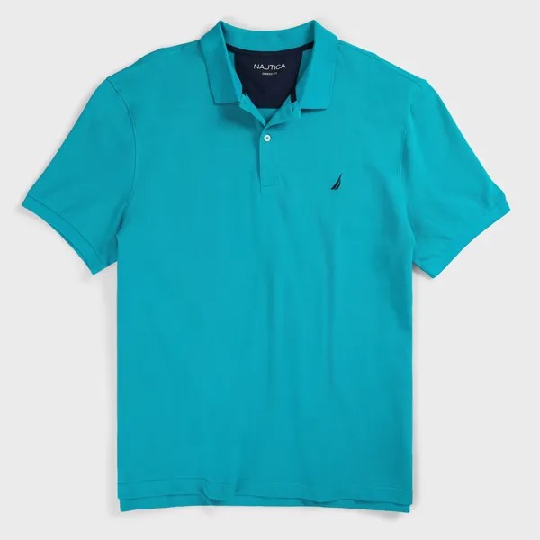 Мужская футболка-поло классического кроя Nautica, цвет Gulfcoast Teal
