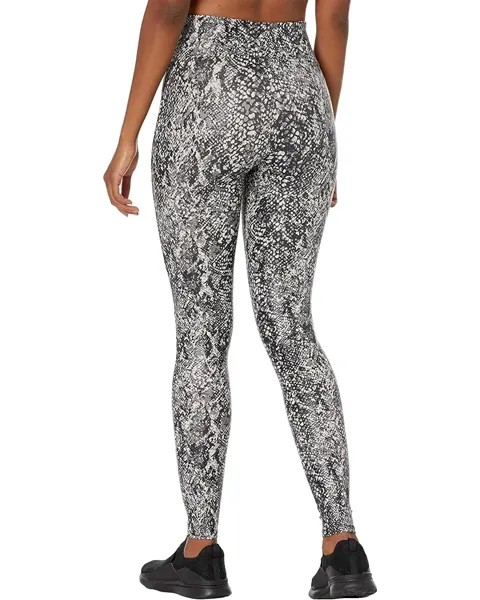 Брюки Spanx Faux Leather Snake Shine Leggings, цвет Grey Snake