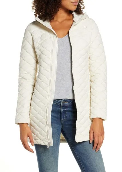 THE NORTH FACE Винтажная белая утепленная парка с капюшоном ThermoBall II XS 0/2