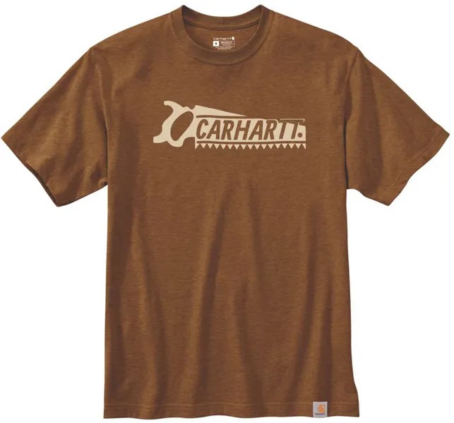 Футболка Carhartt Saw Graphic, коричневый