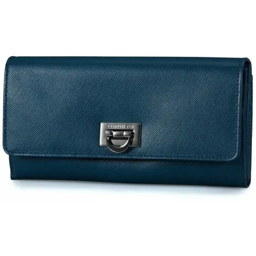 Кошелек женский Cerruti Pocket Dream Blue, 10х19 см, кожа.