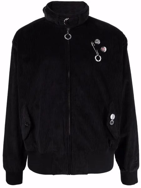 Raf Simons X Fred Perry вельветовая куртка на молнии
