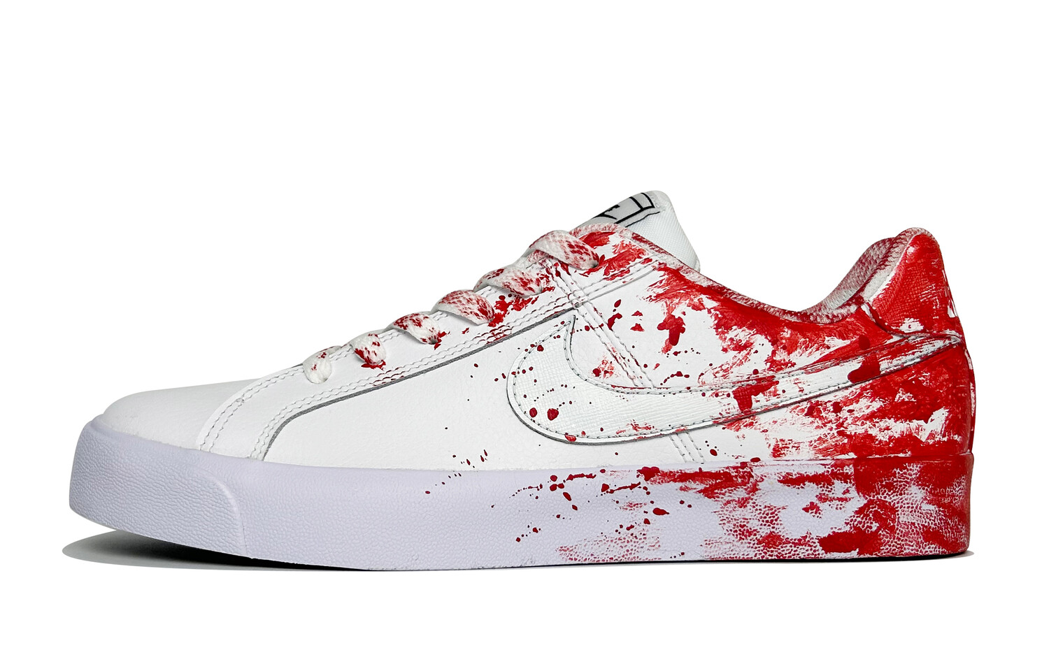 Кроссовки Nike Court Royale Skateboarding Shoes Unisex Low-top White, красный