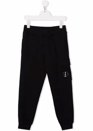 C.P. Company Kids спортивные брюки с нашивкой-логотипом