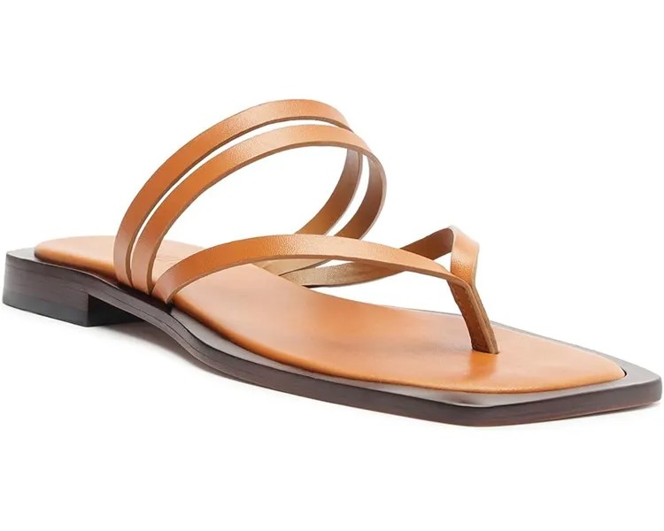 Сандалии Schutz Rania Flat, цвет Cuoio Brown