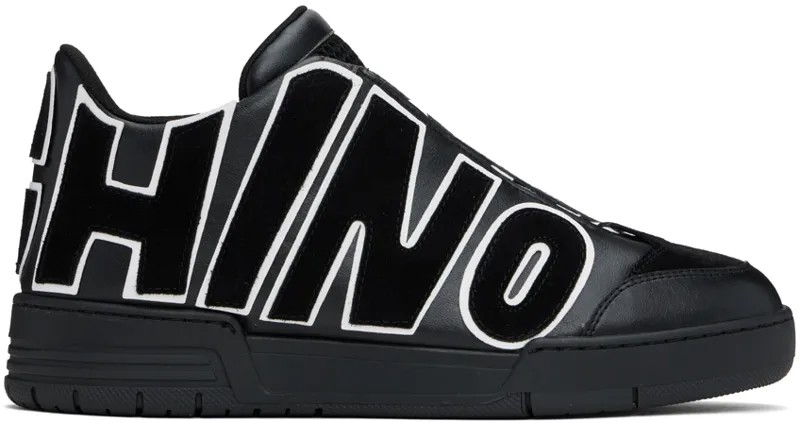 Черные кроссовки с логотипом Streetball Maxi Moschino