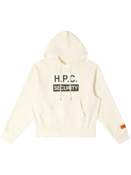 Heron Preston худи Security с логотипом, нейтральный цвет