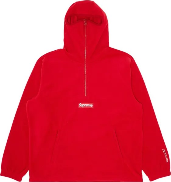 Пуловер Supreme x Polartec Facemask Half Zip Pullover 'Red', красный