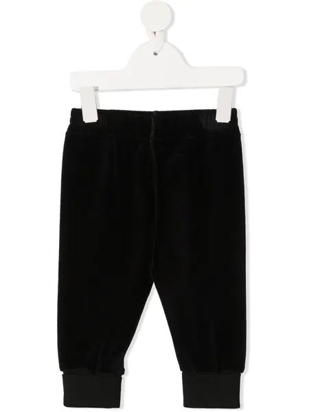 Gucci Kids бархатные спортивные брюки