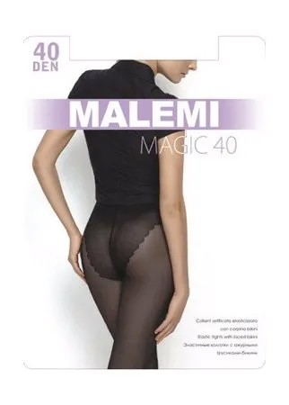 MALEMI Колготки Magic 40 (melon, 2) (с ажурными трусиками-бикини)