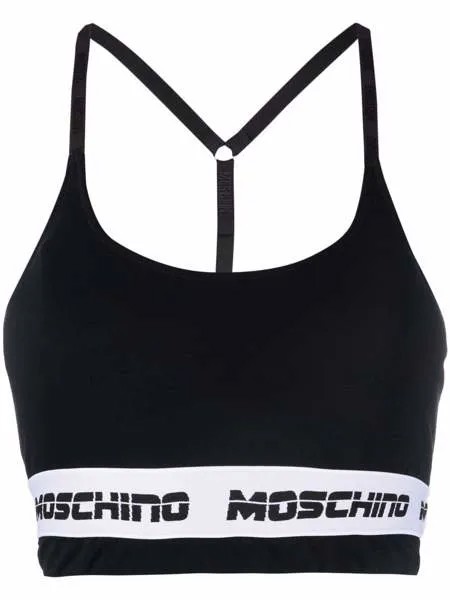 Moschino топ-бралетт с логотипом