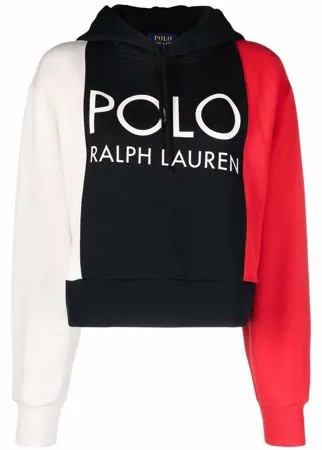 Polo Ralph Lauren худи в стиле колор-блок с логотипом