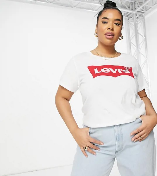 Футболка с логотипом Levi's Plus-Белый