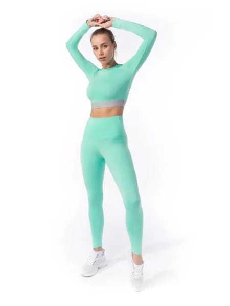 Лонгслив женский Urbanfit GoGo бирюзовый 44 RU
