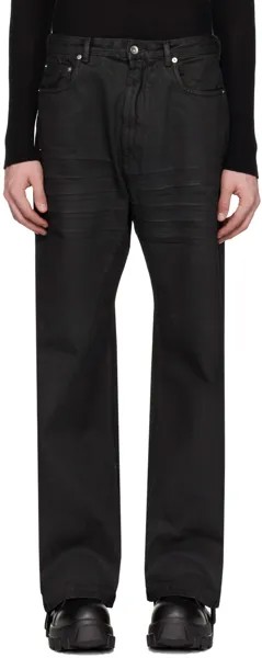 Черные джинсы в стиле гетов Rick Owens, цвет Black/Black