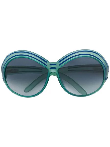 Christian Dior большие солнцезащитные очки pre-owned