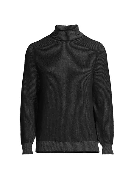 Двусторонний кашемировый свитер Dinghy Roll Sease, черный