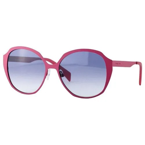 Солнцезащитные очки Italia Independent, бабочка, оправа: металл, с защитой от УФ, градиентные, для женщин, розовый