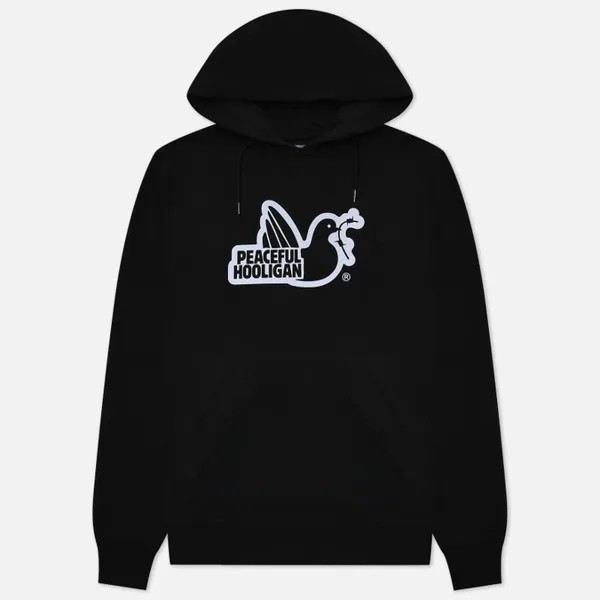 Мужская толстовка Peaceful Hooligan Outline Dove Hoodie чёрный, Размер M