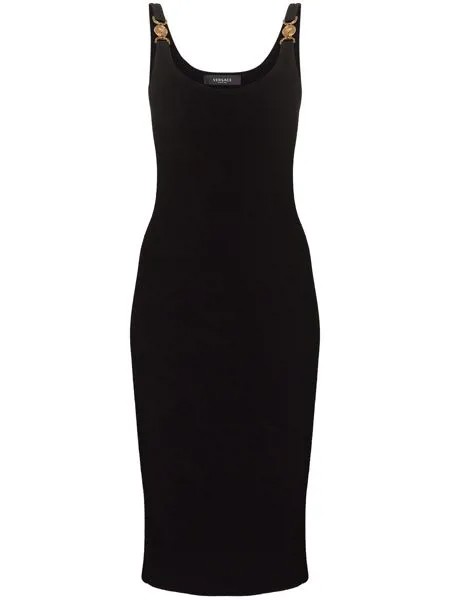 Versace Medusa Head detail knitted dress