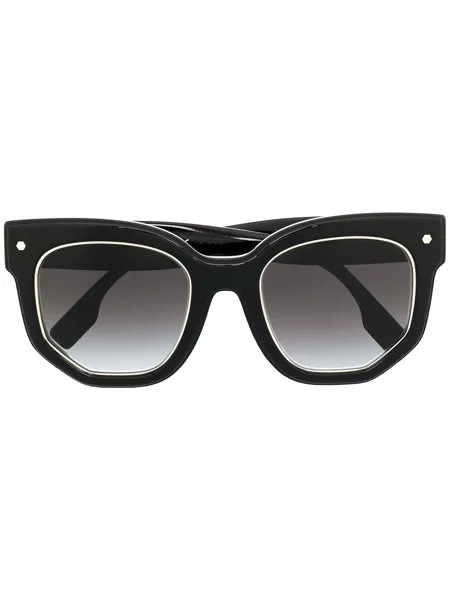 Burberry Eyewear солнцезащитные очки в квадратной оправе с эффектом градиента