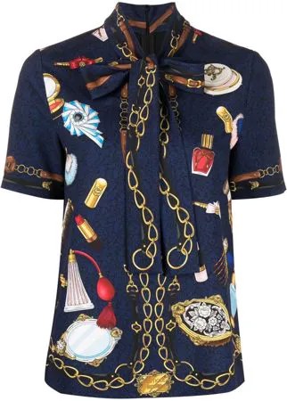 Boutique Moschino блузка с вышивкой