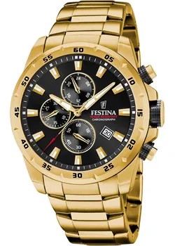 Fashion наручные  мужские часы Festina F20541.4. Коллекция Timeless Chronograph