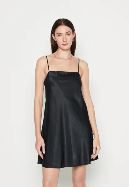 Коктейльное платье BARE SLIP MINI DRESS  Abercrombie & Fitch, черный